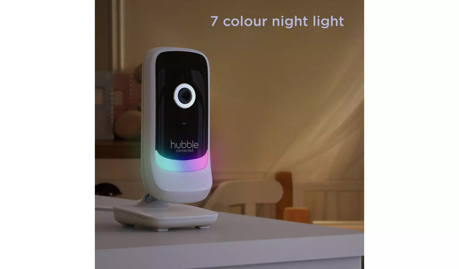 Monitor de bebé con video View Glow de 2.8" de Hubble Nursery